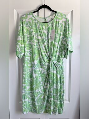 NWT Lilly Pulitzer Shaw Dress Resort White Daffodil Hill Size XL